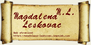 Magdalena Leskovac vizit kartica
